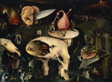 The Garden of Earthly Delights (triptych right panel detail - Hell), 1500-1505. Creator: Hieronymus Bosch