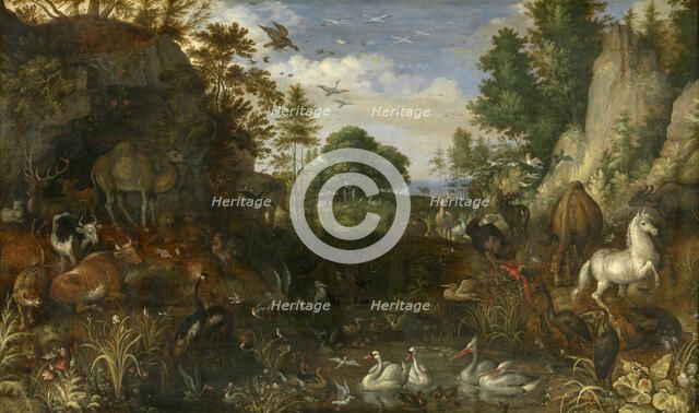 The Garden of Eden, 1622. Creator: Roelandt Savery.