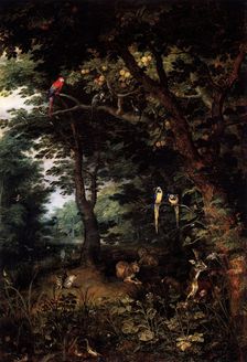 The Garden of Eden, c1620. Creator: Jan Brueghel the Younger