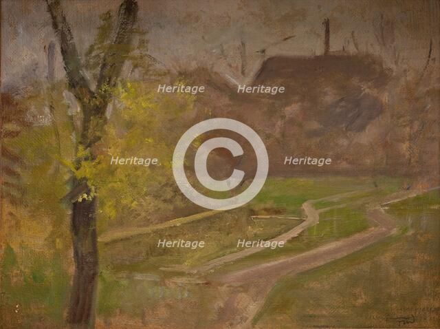 The Garden of Institution des sourds-muets, 1902. Creator: Ludvig Find.