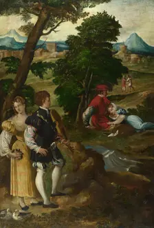 The Garden of Love, c. 1535-1550. Artist: Bernardino da Asola (1490-1535)