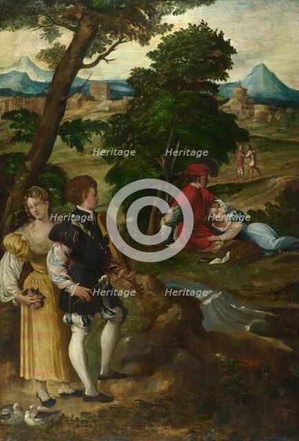 The Garden of Love, c. 1535-1550. Artist: Bernardino da Asola (1490-1535)