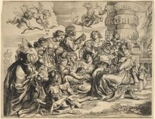 The Garden of Love (left block), 1630s. Creator: Christoffel Jegher
