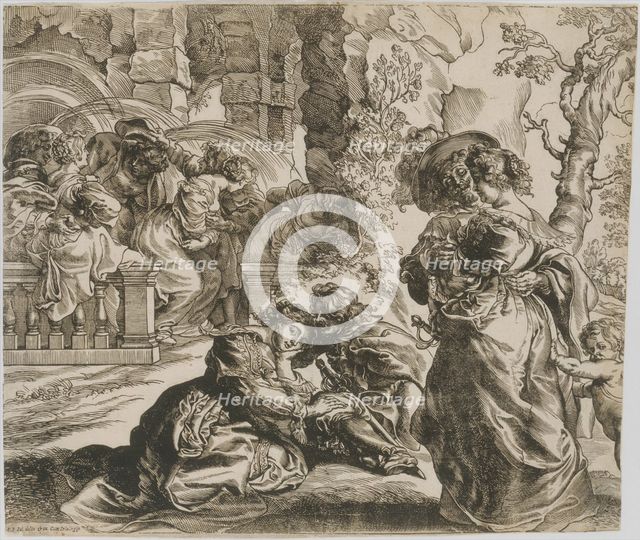 The Garden of Love (right block), 1630s. Creator: Christoffel Jegher.