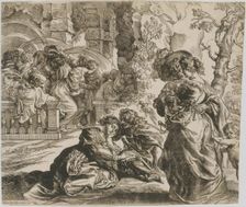 The Garden of Love (right block), 1630s. Creator: Christoffel Jegher