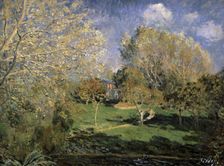 The Garden of Monsieur Hoschedé in Montgeron 1881. Artist: Alfred Sisley