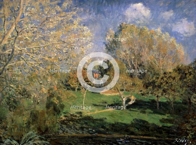 'The Garden of Monsieur Hoschedé in Montgeron', 1881.  Artist: Alfred Sisley