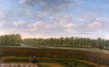 The Garden of No 10 Downing Street c1740. Creator: Unknown