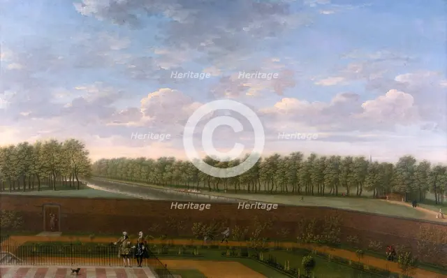 'The Garden of No 10 Downing Street', c1740. Creator: Unknown.