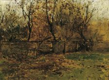 The Garden of Painter Franz von Lenbach in Munich, c1883. Creator: August von Pettenkofen