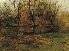 The Garden of Painter Franz von Lenbach in Munich, c1883. Creator: August von Pettenkofen