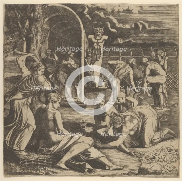 The Garden of Pomona, 1540-56. Creator: Leon Davent.