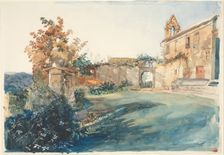 The Garden of San Miniato near Florence, 1845. Creator: John Ruskin