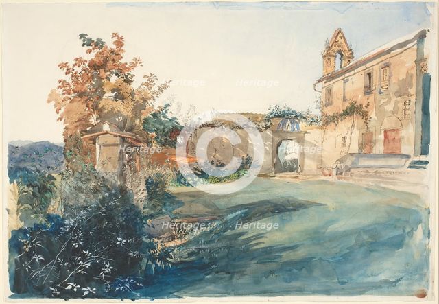 The Garden of San Miniato near Florence, 1845. Creator: John Ruskin.