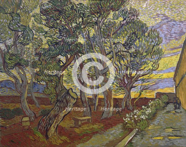 The garden of Saint Paul's Hospital, 1889. Artist: Gogh, Vincent, van (1853-1890)