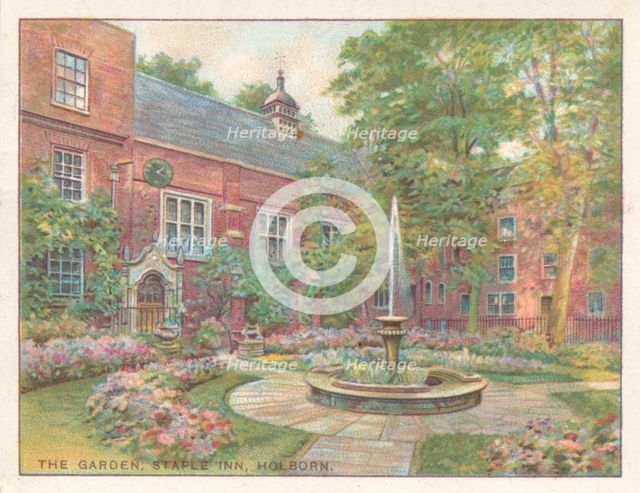 'The Garden, Staple Inn, Holborn', 1929. Artist: Unknown.
