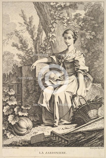 The Gardener, 1741-63. Creator: Francois Boucher.