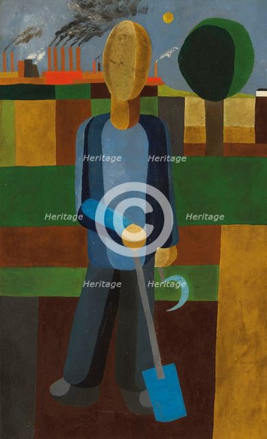 The gardener, ca 1929-1930. Creator: Seiwert, Franz Wilhelm (1894-1933).
