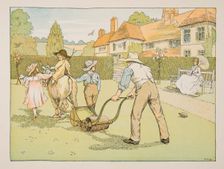 The Gardener, from Four and Twenty Toilers, pub. 1900 (colour lithograph)