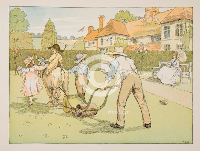 The Gardener,  from Four and Twenty Toilers, pub. 1900 (colour lithograph)