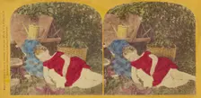 The Gardener's Pets., 1871. Creator: F. G. Weller
