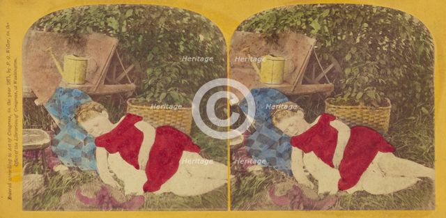 The Gardener's Pets., 1871. Creator: F. G. Weller.