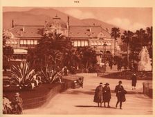The Gardens and the Casino, Nice 1930. Creator: Unknown