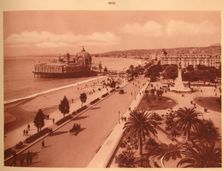 The Gardens and the Jetty Palace, Nice 1930. Creator: Unknown