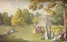 The Gardens at Stowe House, Bucks c1785. Artist: Thomas Rowlandson
