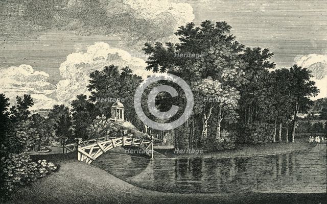 The...gardens of West Wycombe Park, Buckinghamshire, mid 18th century, (1903). Creator: Unknown.