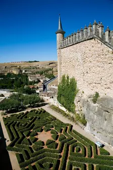 The gardens of the Alcazar of Segovia, Segovia, Spain, 2007. Creator: Samuel Magal