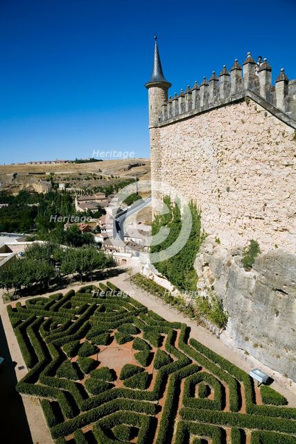The gardens of the Alcazar of Segovia, Segovia, Spain, 2007. Creator: Samuel Magal.