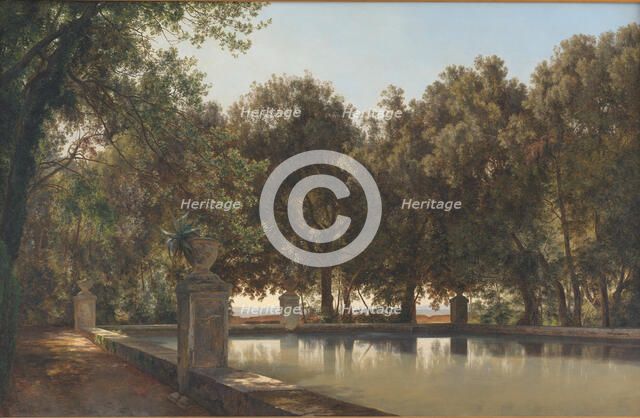 The Gardens of the Villa d'Este, Tivoli, 1899. Creator: Janus Andreas Bartholin la Cour.