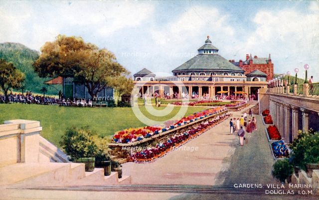 The gardens of Villa Marina, Douglas, Isle of Man, early 20th century. Artist: Unknown