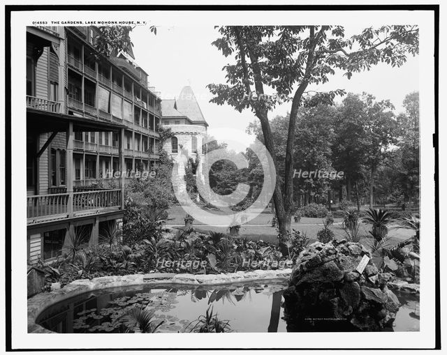 The Gardens, Lake Mohonk House, N.Y., between 1901 and 1906. Creator: Unknown.