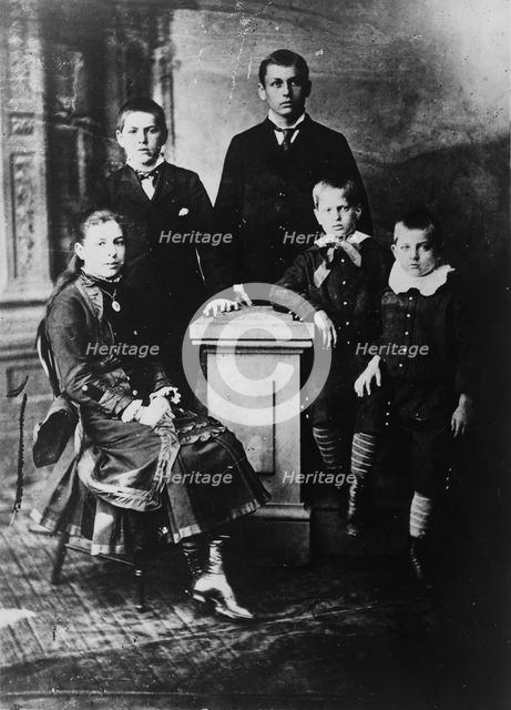 The Garfield children, c1881, printed later?. Creator: Mathew Brady.