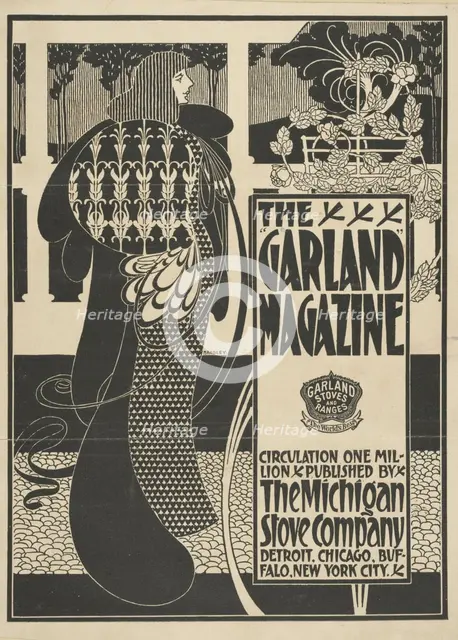 The "garland" magazine, c1894 - 1896. Creator: William H Bradley.