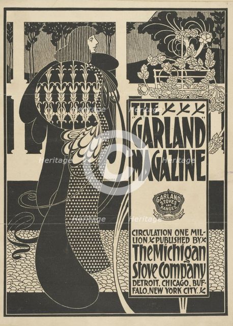The "garland" magazine, c1894 - 1896. Creator: William H Bradley.