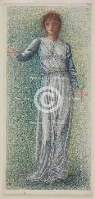 The Garland Weavers - Full-Length Figure Study, 1862-66. Creator: Sir Edward Coley Burne-Jones.