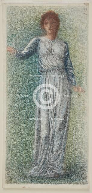 The Garland Weavers - Full-Length Figure Study, 1862-66. Creator: Sir Edward Coley Burne-Jones.