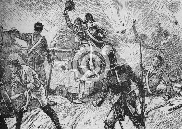 'The Garrison Met The Bombardment Bravely', 1902. Artist: Paul Hardy.