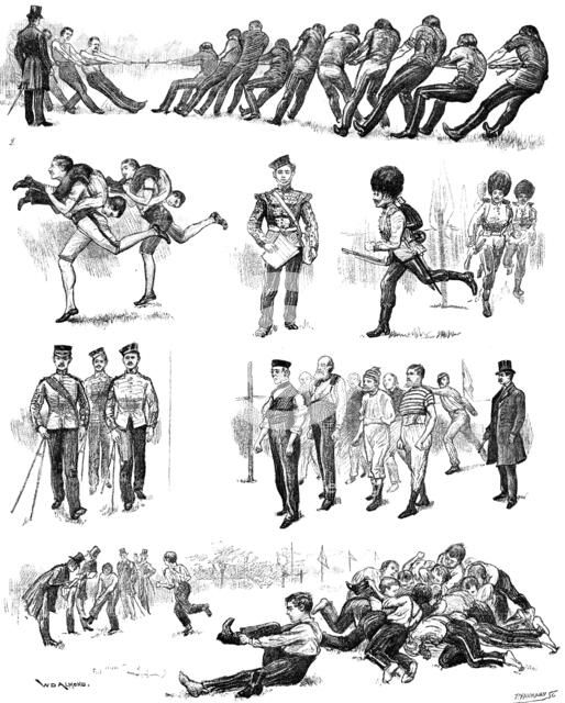 The Garrison of London at play: athletic sports at Burton’s Court, Chelsea, 1890. Creator: P Naumann.