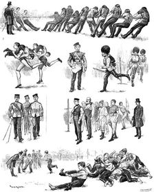 The Garrison of London at play: athletic sports at Burton’s Court, Chelsea, 1890. Creator: P Naumann