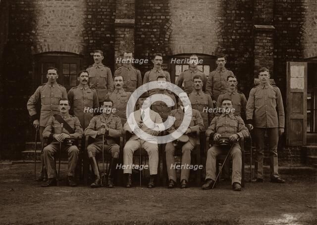 The Garrison Police of the 1st Royal Munster Fusiliers, Rangoon, Burma, 1913. Artist: Unknown