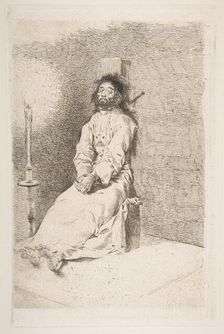The garroted man (El agarrotado), 1778-80. Creator: Francisco Goya