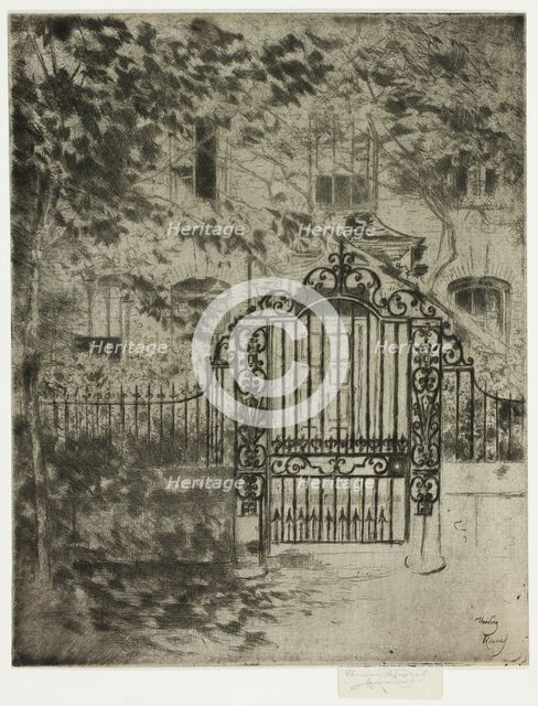 The Gate, Chelsea, 1889-90. Creator: Theodore Roussel.