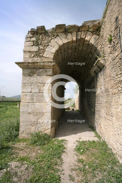 The gate at Bulla Regia, Tunisia. Artist: Samuel Magal