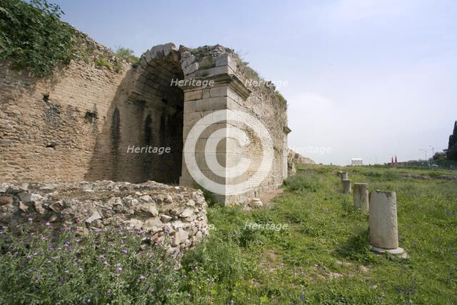 The gate at Bulla Regia, Tunisia. Artist: Samuel Magal