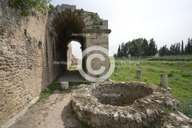 The gate at Bulla Regia, Tunisia. Artist: Samuel Magal