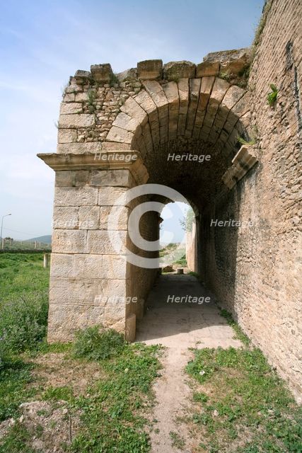 The gate at Bulla Regia, Tunisia. Creator: Samuel Magal.